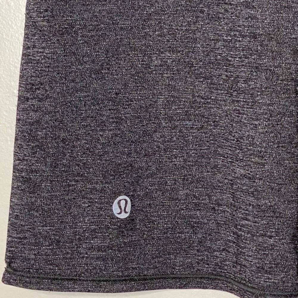 LULULEMON Pedal To The Medal Cap Sleeve Tee Heathered Black Gray Women’s 6 - Picture 6 of 10